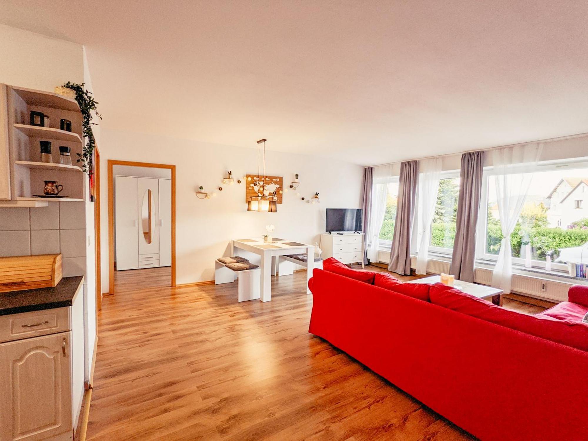 W4 - Urlaubsmagie- Pool, Terrasse, Barbecue Apartman Lichtenhain  Kültér fotó